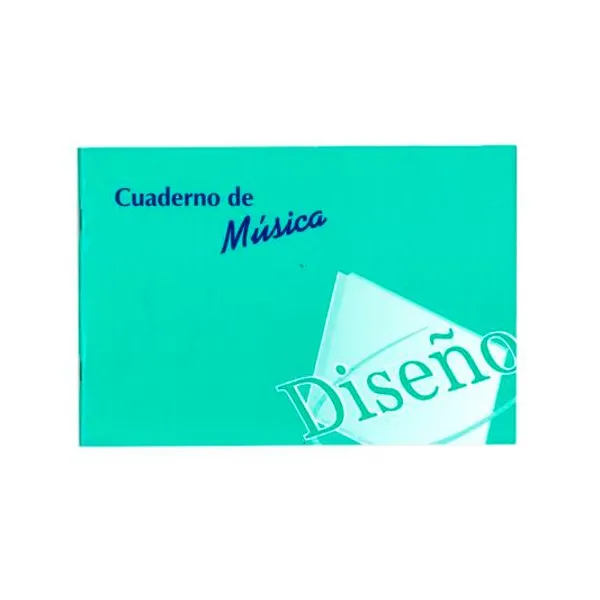 Cuaderno de música 25.5x17.5 cm 18 hojas 106 g diseño