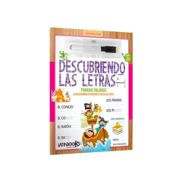Libro descubriendo las letras: primeras palabras 21x28 cm latinbooks