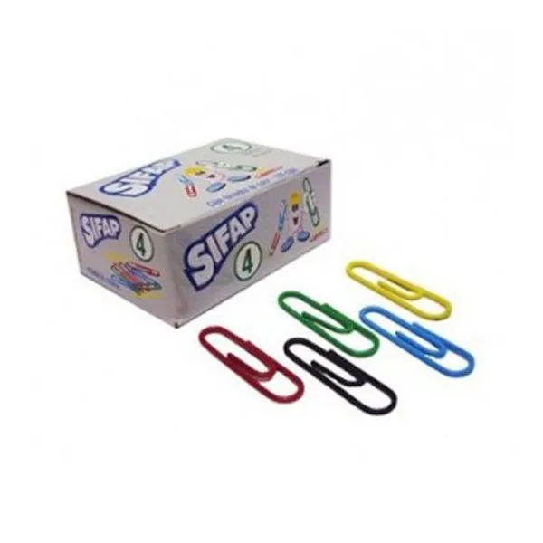 Broche clip n.° 4 Sifap forrado 33 mmx 100 unid.