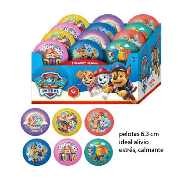 Jaru - Paw Patrol foamy ball 6,3 cm
