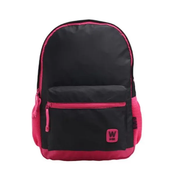 Wbr mochila 17" espalda -be you- "negro-fucsia