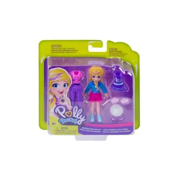 Muñeca polly pocket estrellas deportivas 16x16 cm