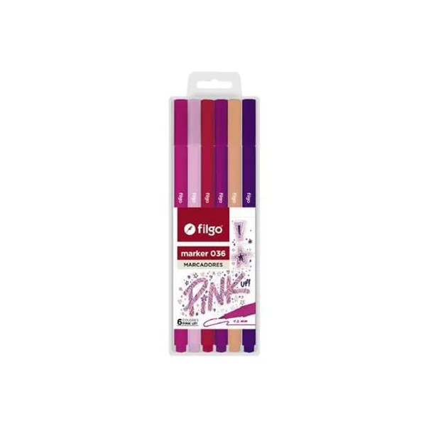Marcador al agua marker 036 pink up! blister x6 Filgo -