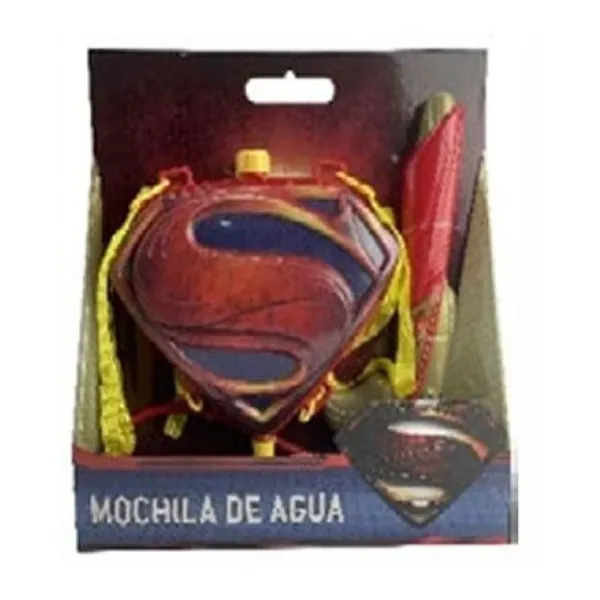 Super mochila de agua superman (en caja) 30 x25 x8 cm