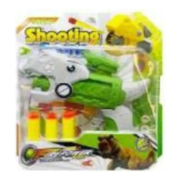 Pistola lanza dardos dinosaurio