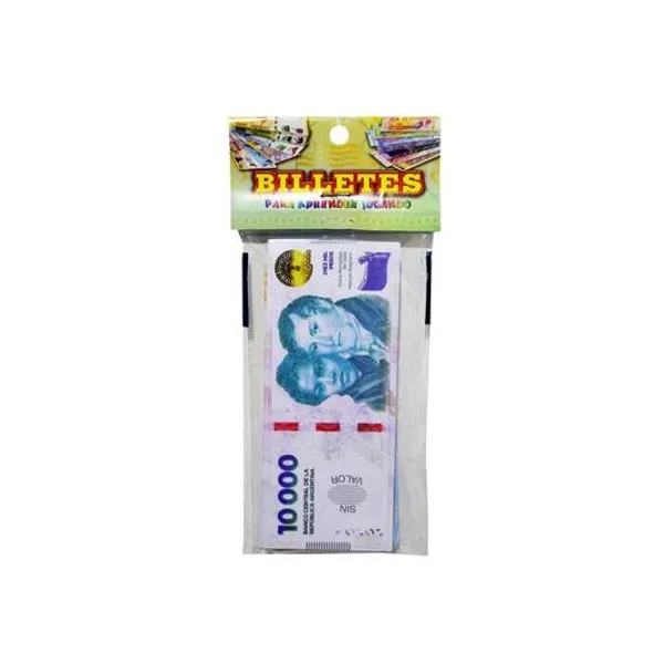 Billetes de cotillon blister x60 unidades 13.5x5.5 cm
