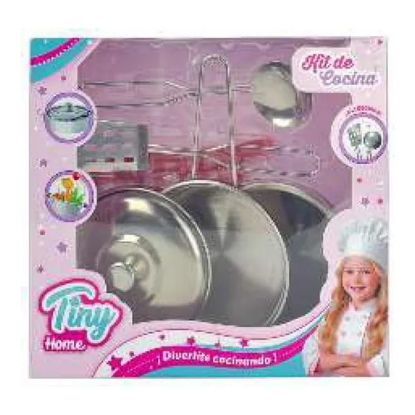 Set cocina Tiny home 6 piezas de acero