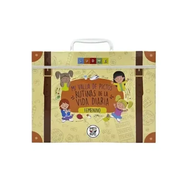 Juego didáctico barco de papel ludme mi valijita de pictos femenino