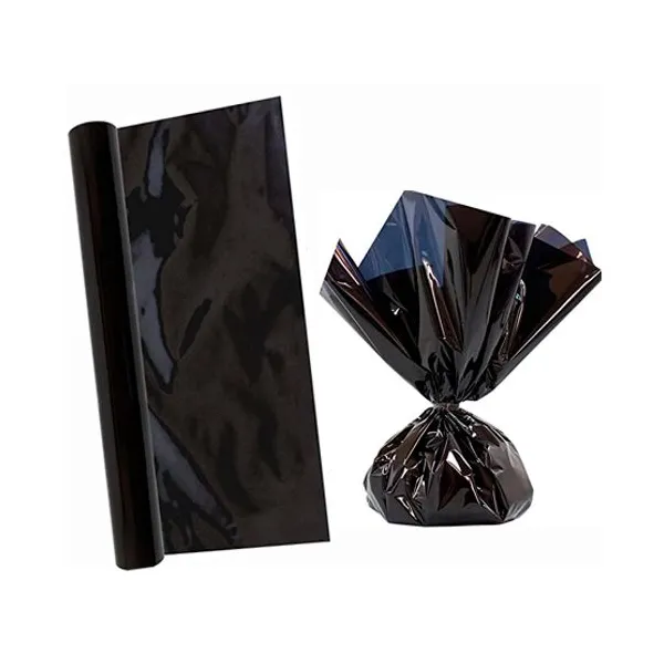 Papel celofan 55 x90 cmrollo x10 hs. negro
