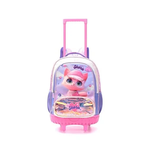 Mochila 18" con carro pets lumo Skora