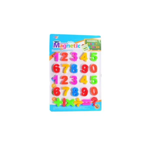 Números didacticos plásticos con imán en blister 22x15