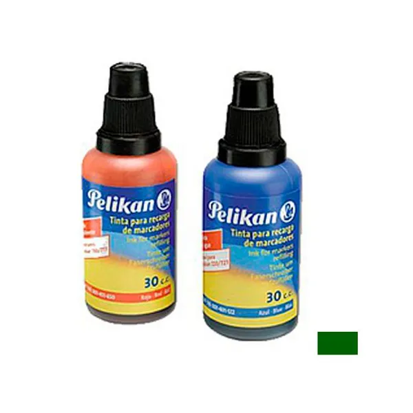 Tinta Pelikan para marcador 710 solvente verde 30 cc.