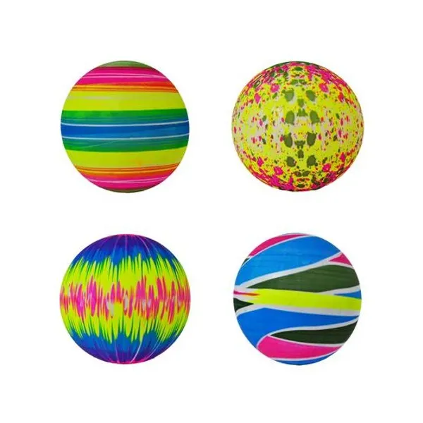 Pelota de goma multicolor 22 cm 50 g x unidad modelos surtidos