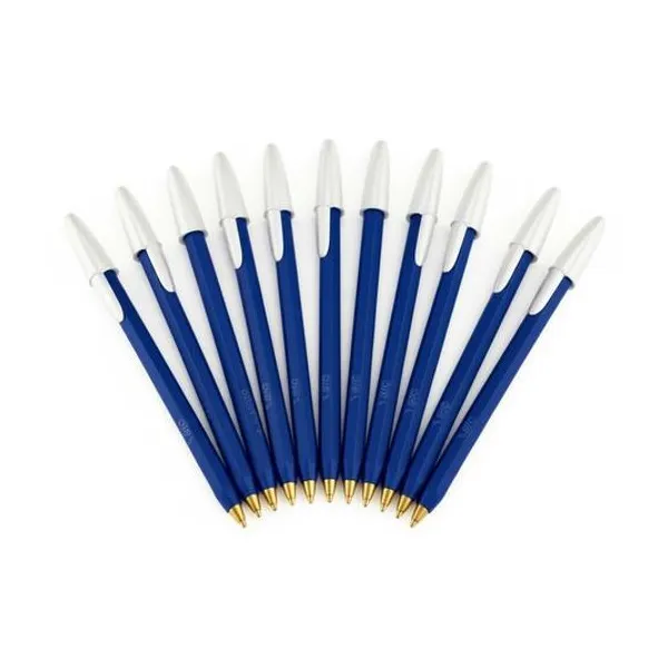 Bolígrafo opaco azul 1.0 mm x12 unidades BIC