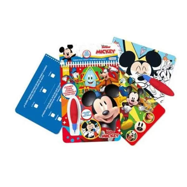 Agua wow mickey mouse! libro de actividades con lápiz mágico para pintar