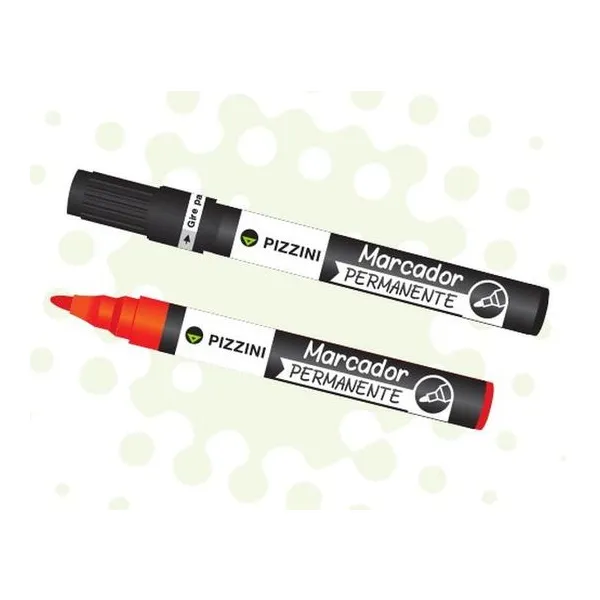 Marcador permanente verde pta red caja x12 Pizzini
