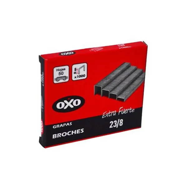 Broche n.° 23/8 caja x1000 unidades oxo