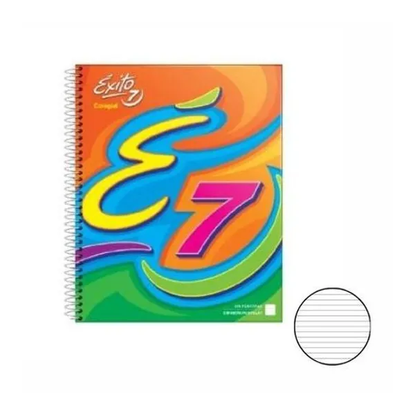 Cuaderno 21x27 rayado t/d con e colegial 60h Éxito