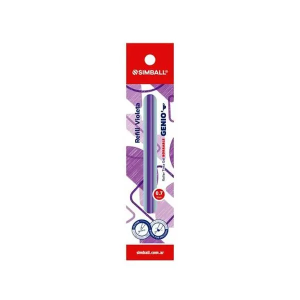 Repuesto roller tinta borrable plus fancy color 0.7 mm bolsa x unidad Simball