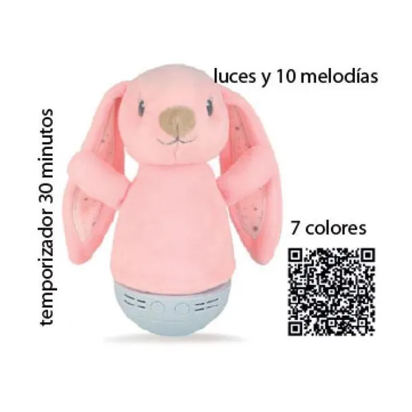 Luz de noche con forma de conejo