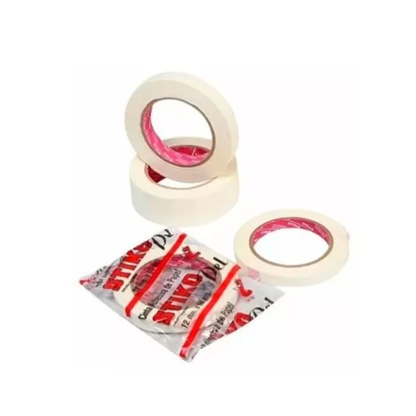 Cinta de enmascarar stiko 12 x50 mts