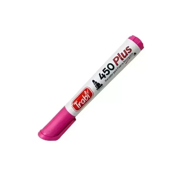 Marcador trabi 450 para pizarra cj.x 12 unid.rosa recargable