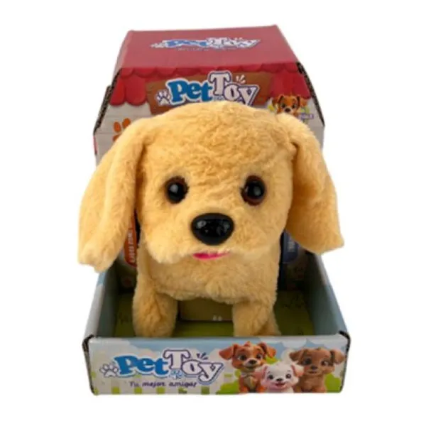 Mascota de peluche perro ricky con sonido 19 17 cm