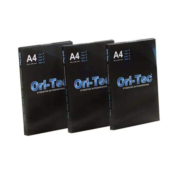 Etiquetas ori-tec laser a4 4101 fluo amarillo cj.x 500 hs.