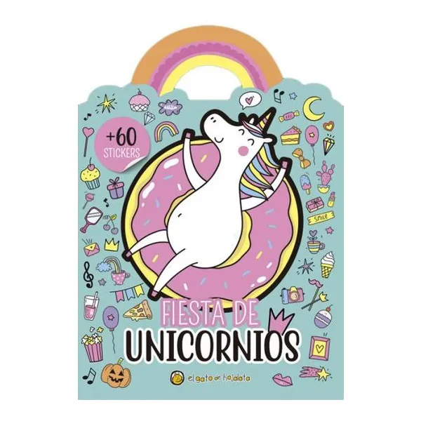 Fiesta de unicornios- aventuras de unicornios con stickers