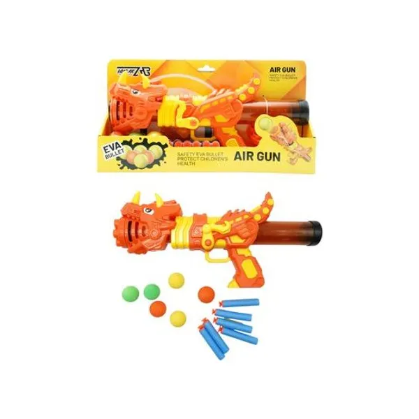 Pistola shooter 2en1 lanza bolas y dardos en caja 33x18x9 cm