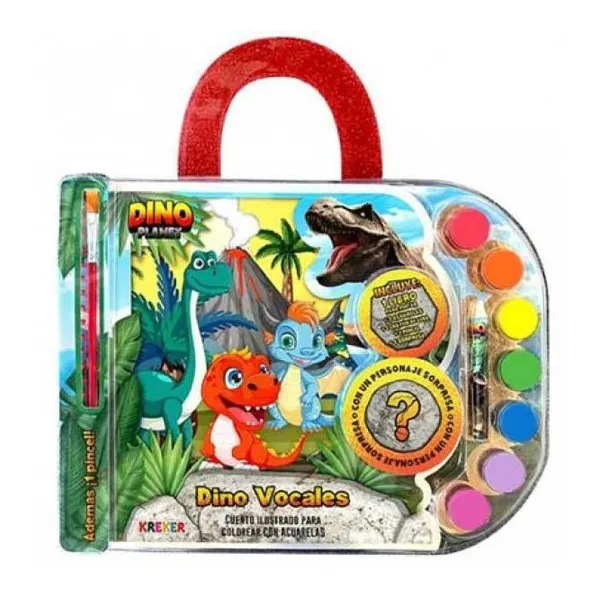 Dino vocales. libro para colorear