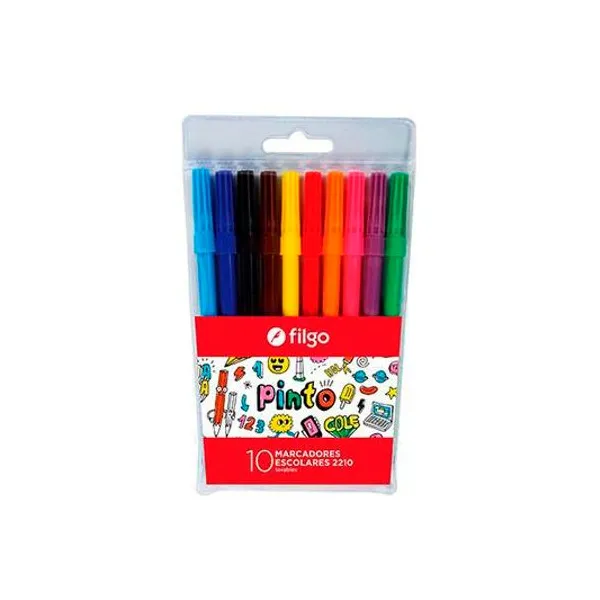 Marcador escolar Pinto 2210 en blister x10 Filgo