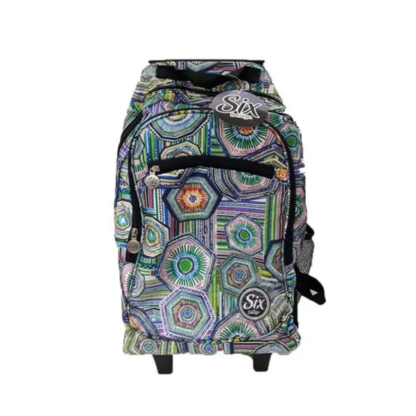 Mochila con carro 17" m.e. six estampada
