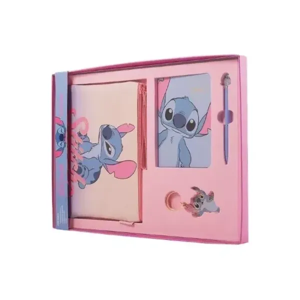 Set Mooving premium Stitch caja x4 articulos