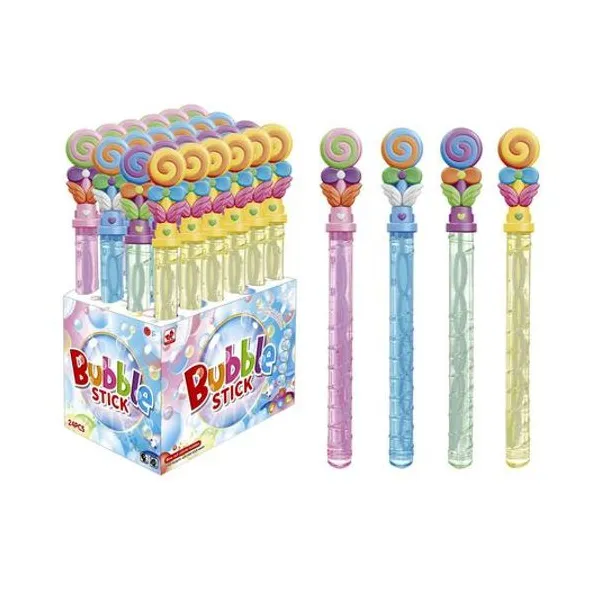 Burbujero stick dulces 39 cm x unidad colores surtidos