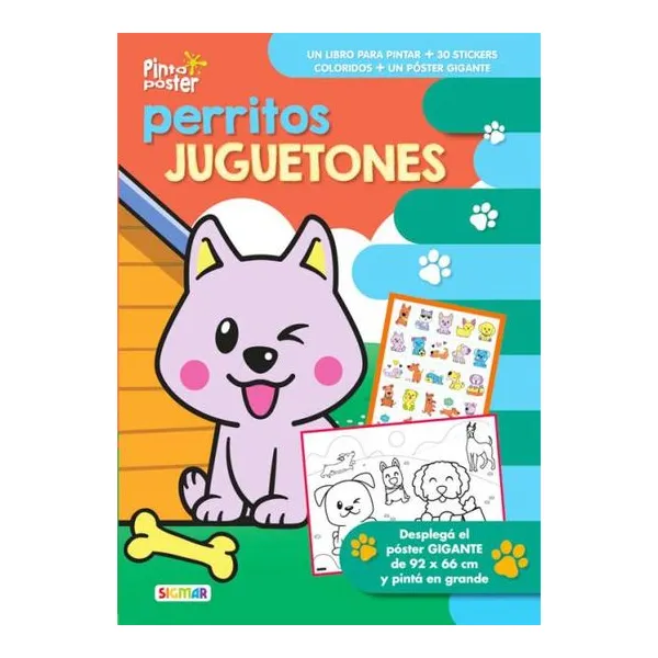 Perritos juguetones - Pinto póster