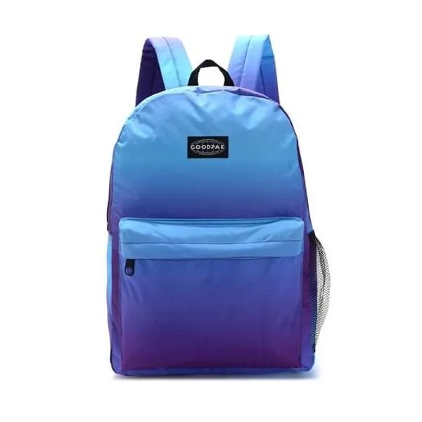Mochila 17" espalda degrade celeste goodpak