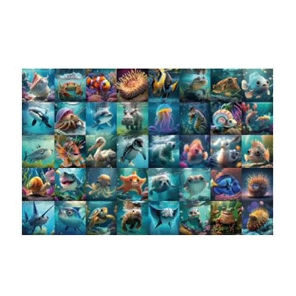 Puzzle 1000 pzas animales marinos (100-419)