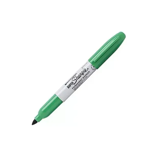 Of.marcador permanente Sharpie super para bis..verde