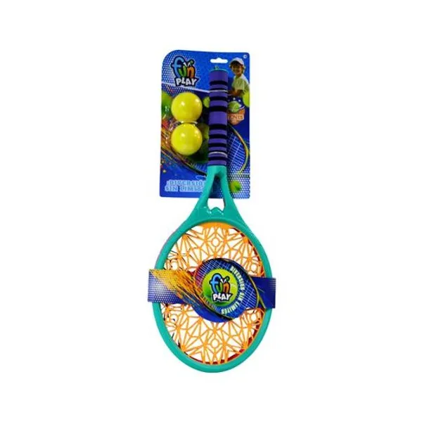 Set de raquetas x2 con pelotas 63x26x8 cm