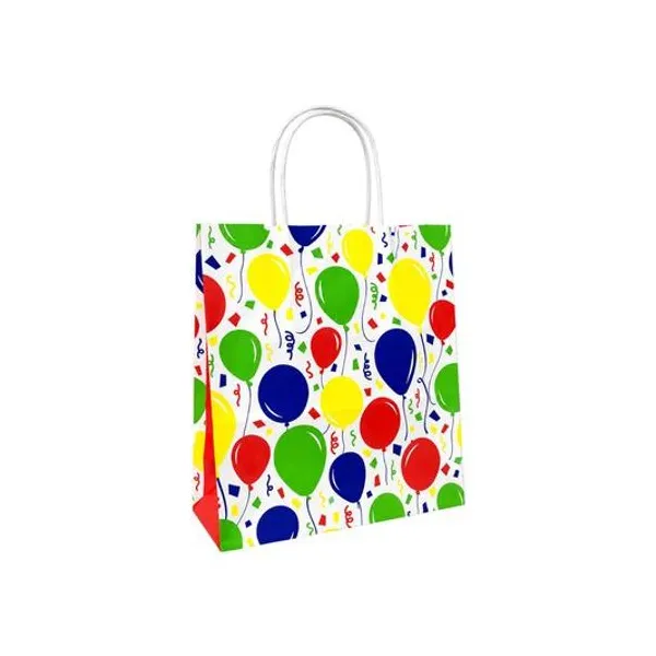 Bolsa zafiro fiesta globos 18x08x20 cm x1