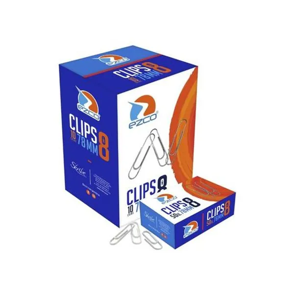 Clips metal n.° 8 78 mm caja x50 Ezco