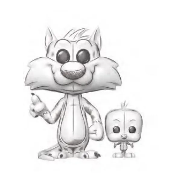 Funko pop! buddy looney tunes s6 sylvester&tweety
