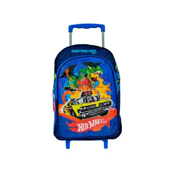 Mochila 16" con carro dragon Hot Wheels wabro