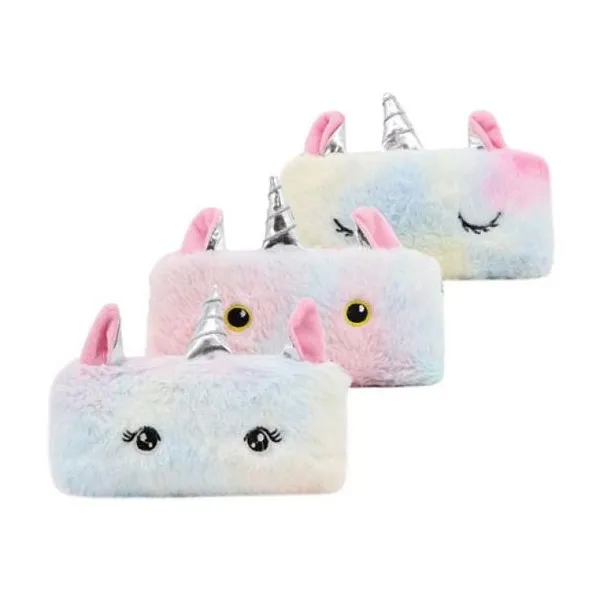 Cartuchera de peluche unicornios lsyd
