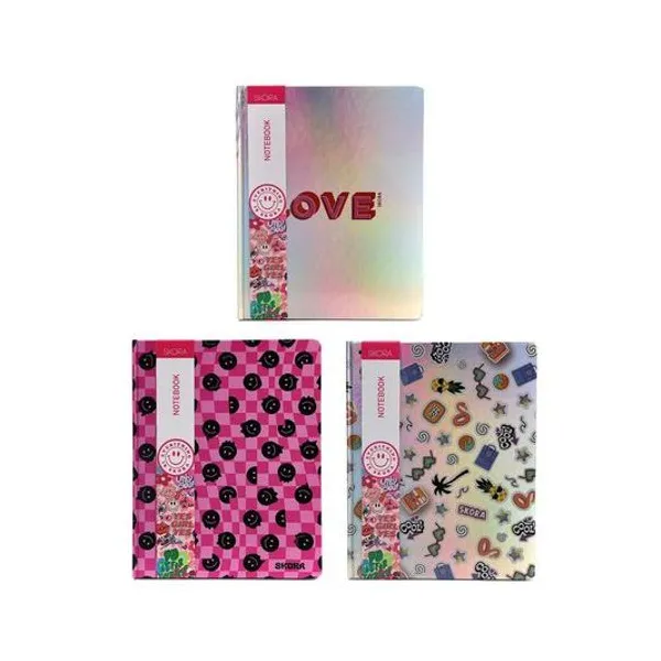 Cuaderno 20x25 cm rayado 80h t/d x unidad Skora