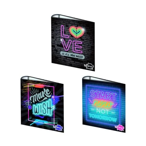 Carpeta carta 3x40 neon iii x1 surtido inkdrop