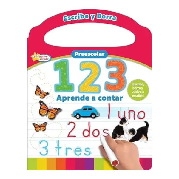 Escribe y borra 1,2,3 aprende a contar