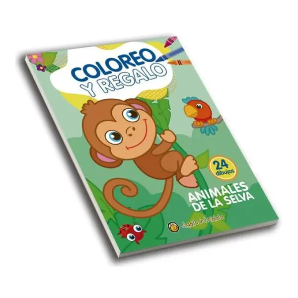 Coloreo y regalo: animales de la selva