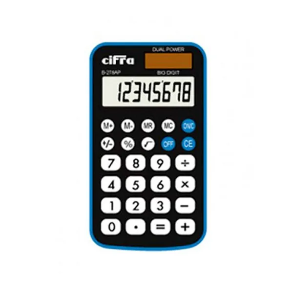 Calculadora cifra b-278 ap mini 8 dig.alimentacion dual